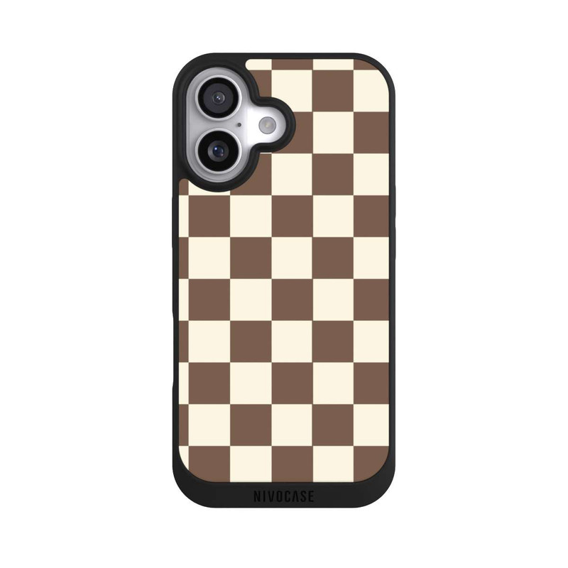 iPhone 17 NIVOpure Checkerboard brown