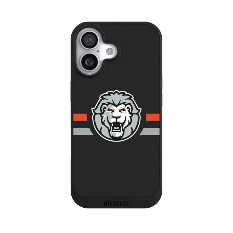 iPhone 17 NIVOpure Löwen Logo and Stripes