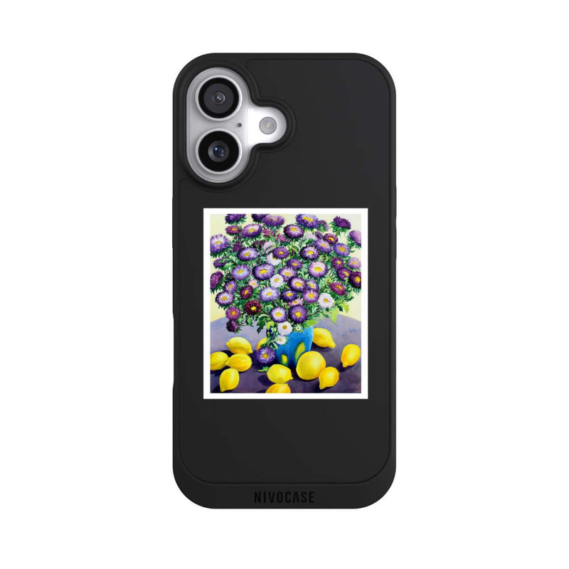iPhone 17 NIVOpure Purple Asters and Lemons by Christopher Ryland