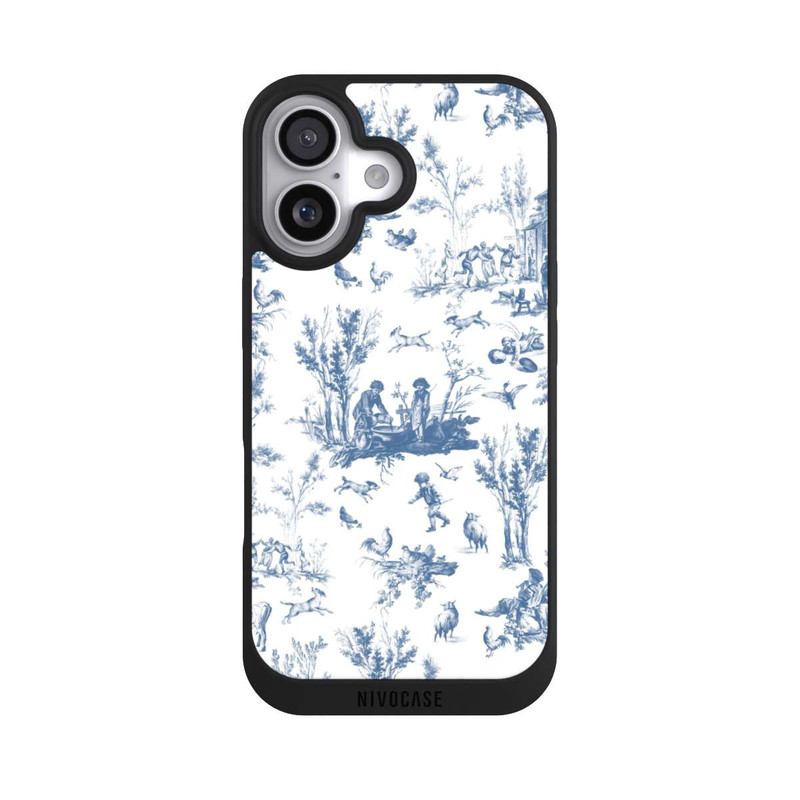 iPhone 17 NIVOpure Blue Landscape Vintage Pattern