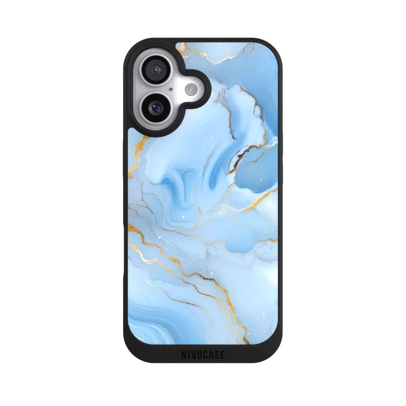 iPhone 17 NIVOpure Blue Marble Goldprint