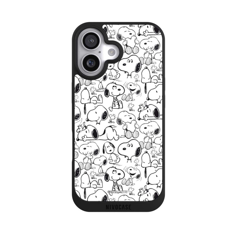 iPhone 17 NIVOpure Classic Snoopy Pattern White