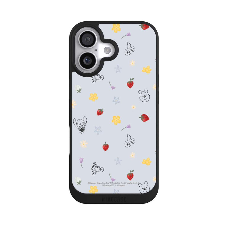 iPhone 17 NIVOpure Winnie the Pooh and Friends Strawberry Pattern Blue