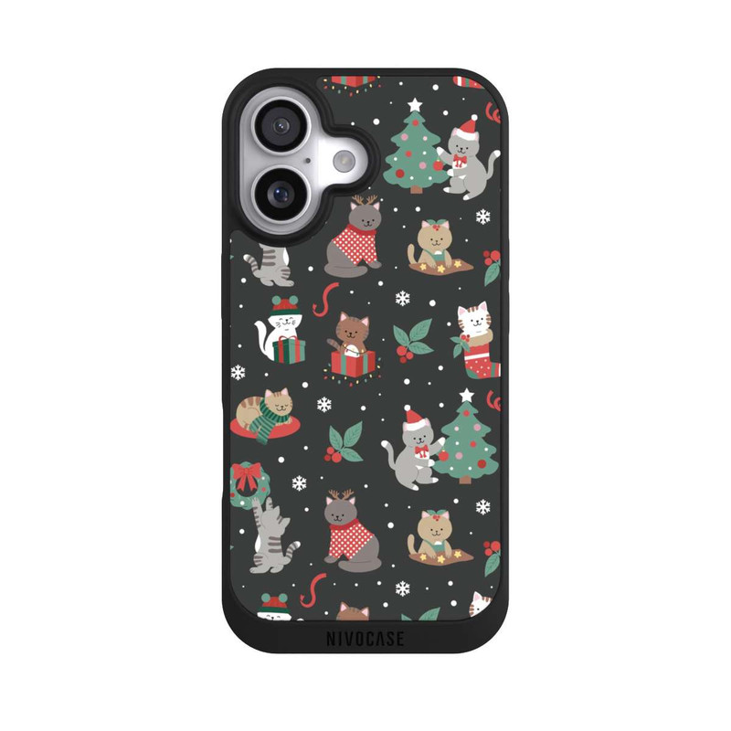 iPhone 17 NIVOpure Christmas Festive Cute Holiday Kittens