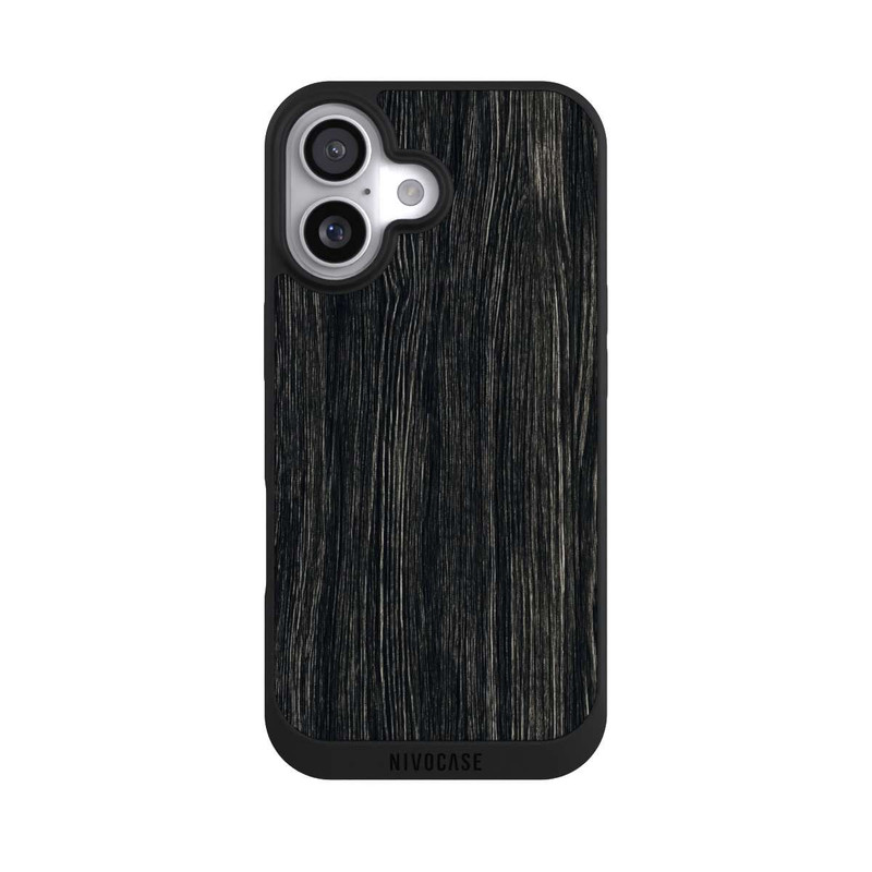 iPhone 17 NIVOpure Texture du Bois Foncé