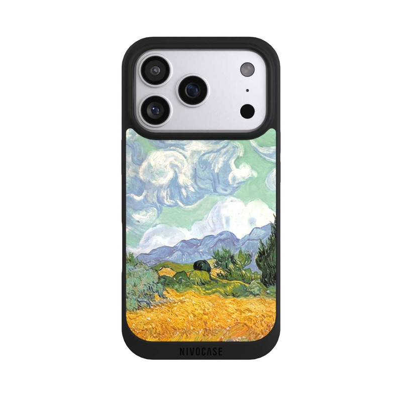iPhone 17 Pro NIVOpure Weizenfeld mit Zypressen