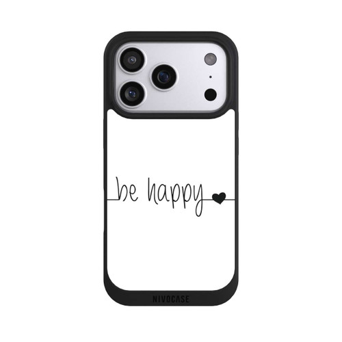 Apple iPhone 17 Pro NIVOpure Be Happy Weisser Hintergrund