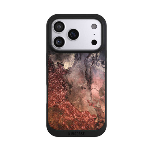 Apple iPhone 17 Pro NIVOpure  Brauner Glitzer Marmorlook