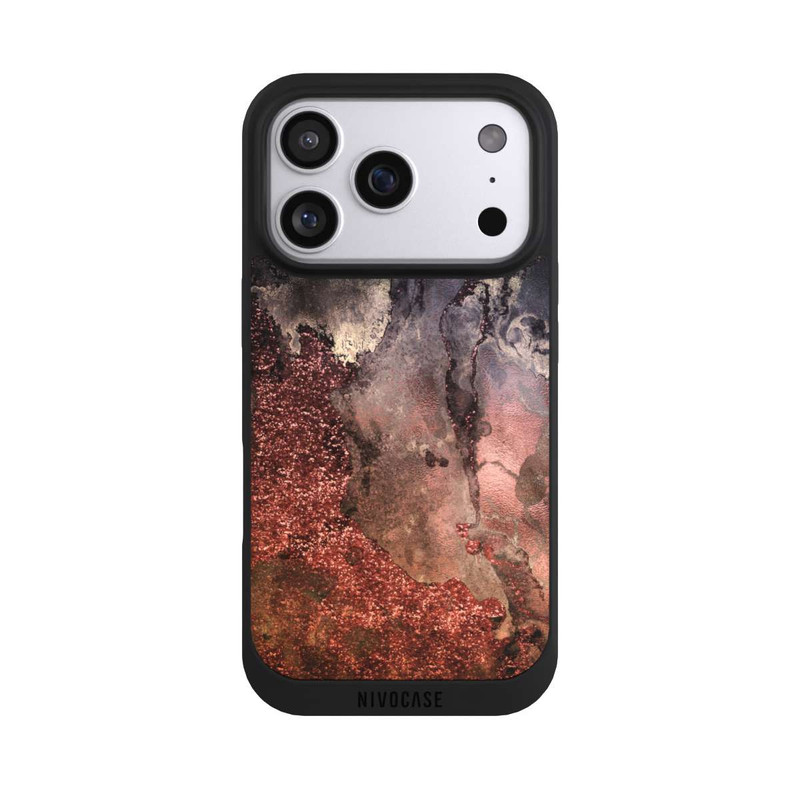 iPhone 17 Pro NIVOpure  Brauner Glitzer Marmorlook