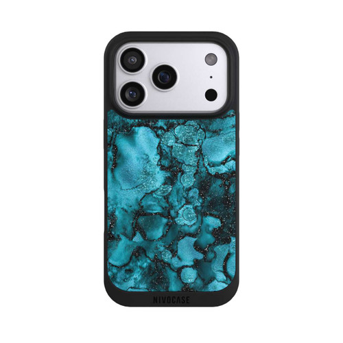 Apple iPhone 17 Pro NIVOpure  Blauer Glitzerlook