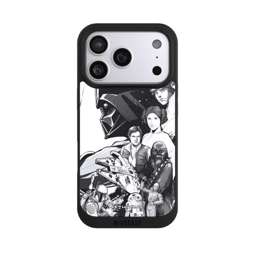 Apple iPhone 17 Pro NIVOpure StarWars Charaktere - Schwarz-Weiß