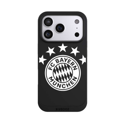Apple iPhone 17 Pro NIVOpure FCB Logo einfarbig mit Sternen - ohne Hintergrund