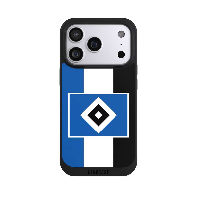 iPhone 17 Pro NIVOpure HSV rayures - bleu-blanc-noir