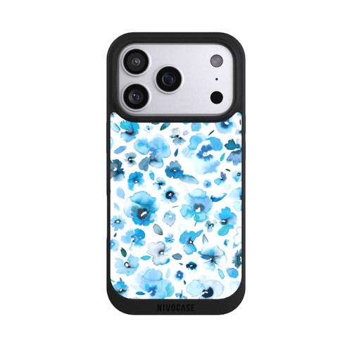 Apple iPhone 17 Pro NIVOpure Fleurs tropicales bleues