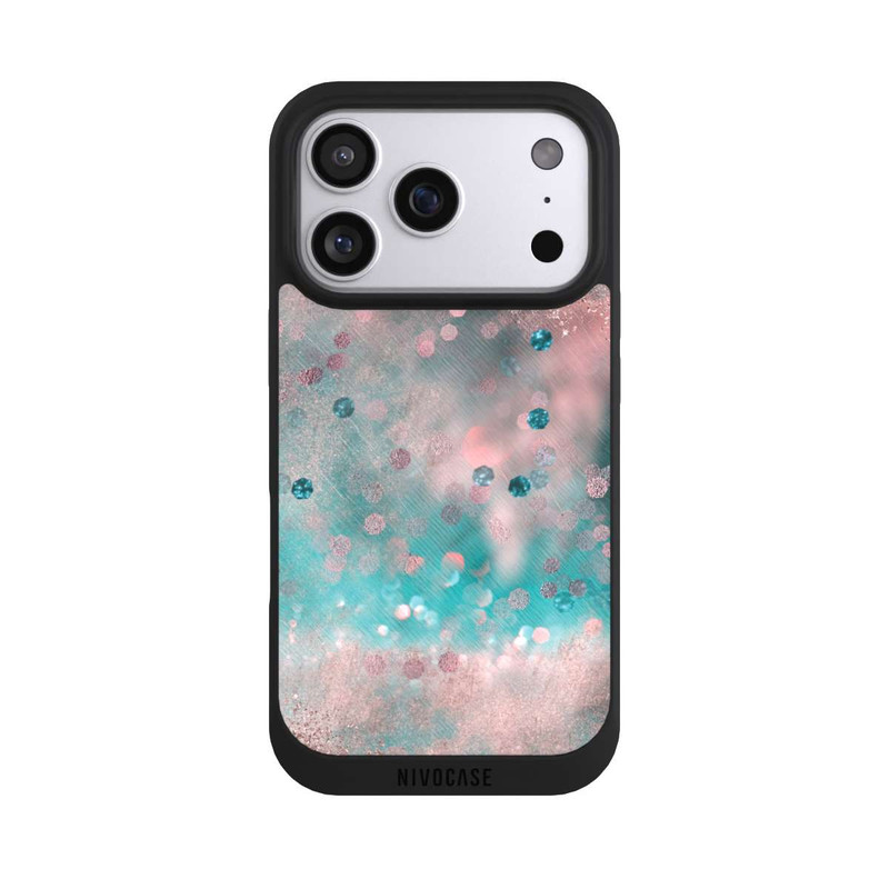 iPhone 17 Pro NIVOpure Turquoise Glamour Glitter Look