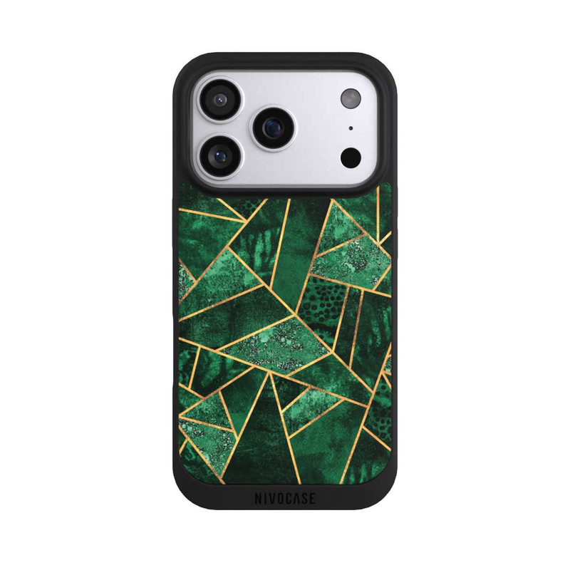 iPhone 17 Pro NIVOpure Tief Smaragdgrün Golddruck