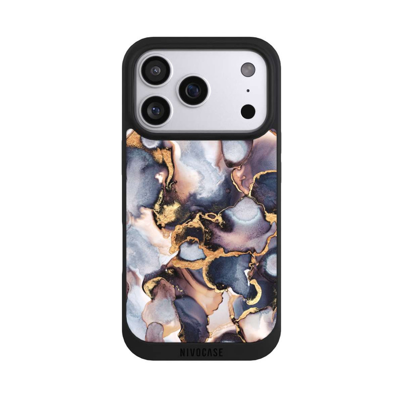 iPhone 17 Pro NIVOpure Verträumte Tinte Grau-Golddruck