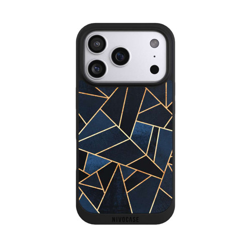 Apple iPhone 17 Pro NIVOpure Navy Stein Golddruck