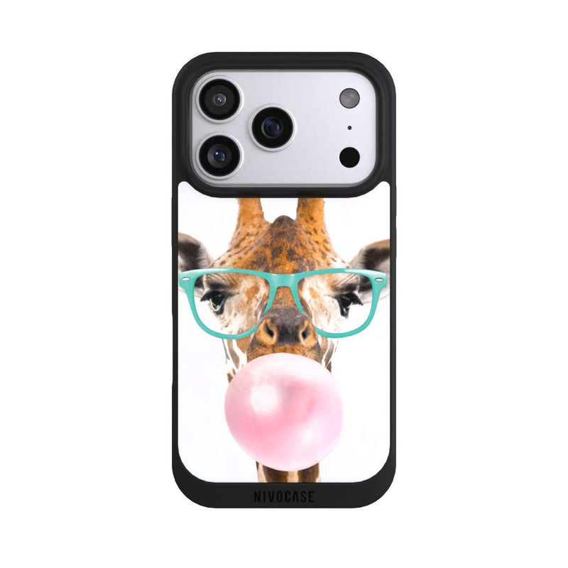 iPhone 17 Pro NIVOpure Giraffe mit Kaugummi