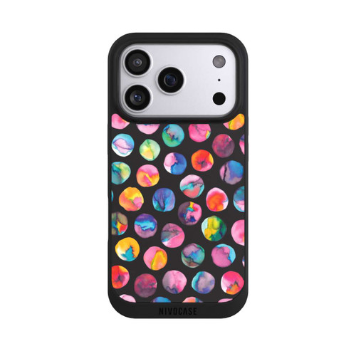 Apple iPhone 17 Pro NIVOpure Marbres d'encre colorés points noirs