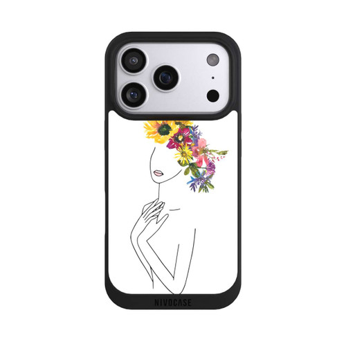 Apple iPhone 17 Pro NIVOpure Line Art Frau mit Blumenkrone