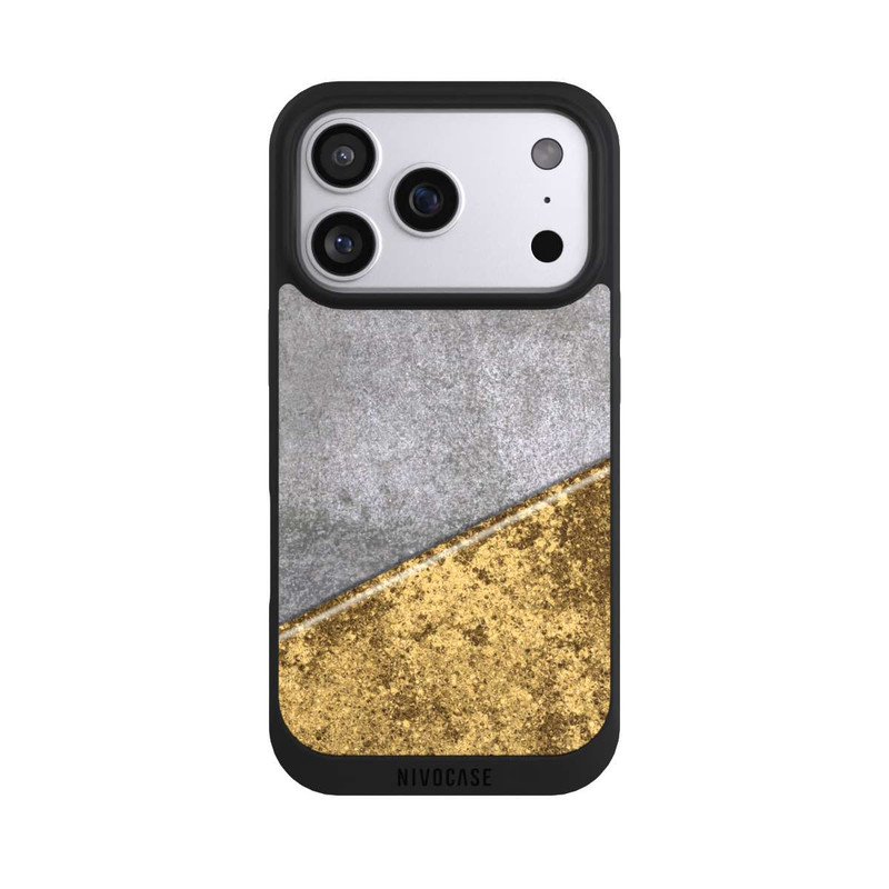 iPhone 17 Pro NIVOpure Aspect béton et or