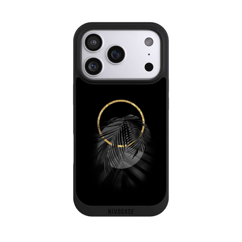 iPhone 17 Pro NIVOpure tropische Blätter schwarz