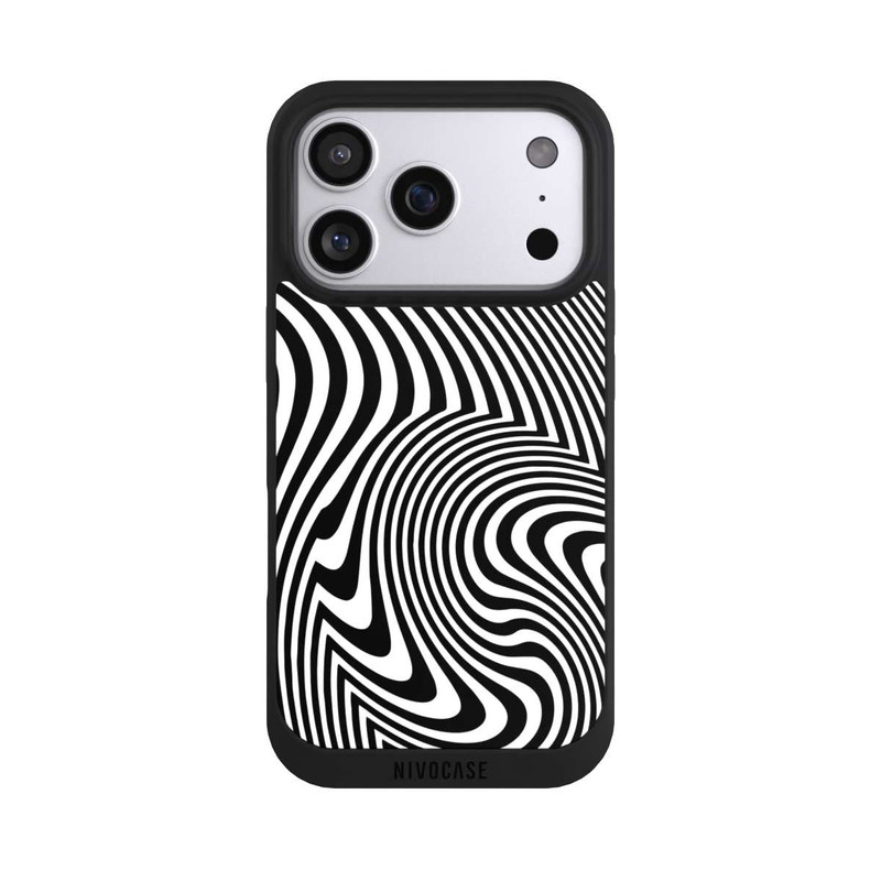 iPhone 17 Pro NIVOpure schwarz-weiße Wellen