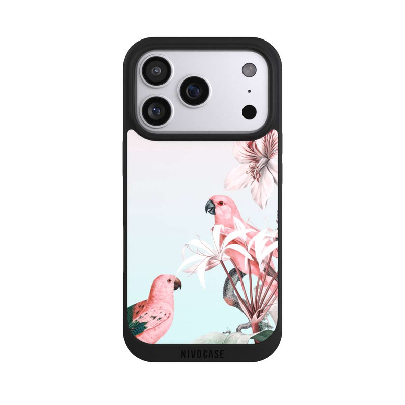 iPhone 17 Pro NIVOpure paradiesische Papageien Pastell