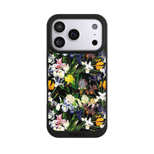 Apple iPhone 17 Pro NIVOpure Dunkle Wildblumentapete