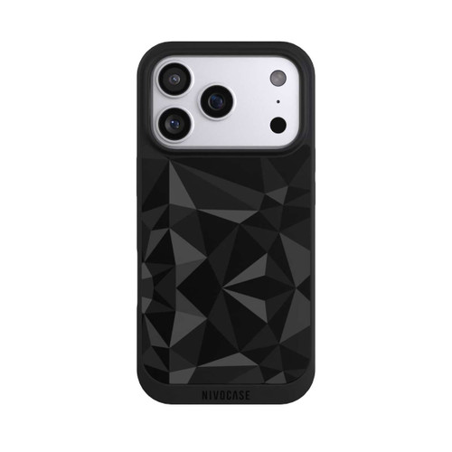 Apple iPhone 17 Pro NIVOpure Polygonmuster schwarz