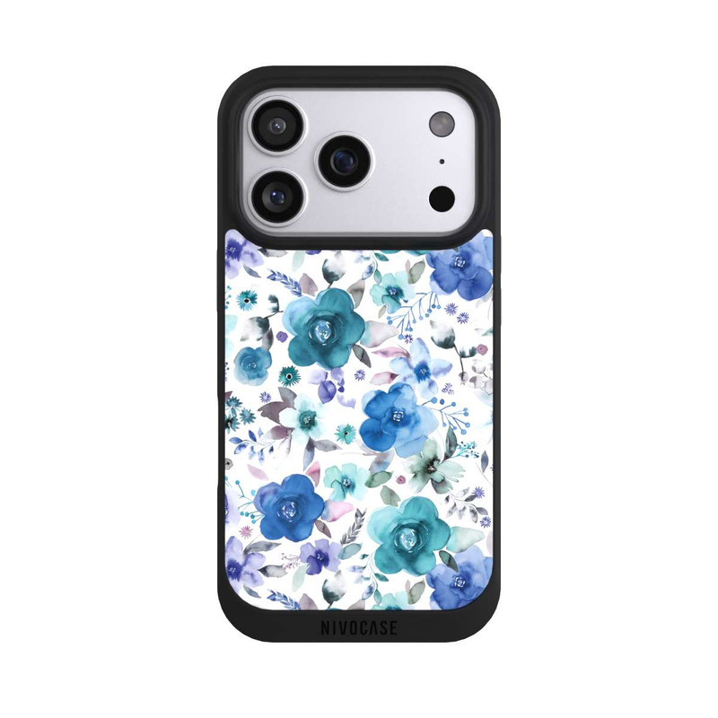 iPhone 17 Pro NIVOpure Winter Floral Bouquets Blue