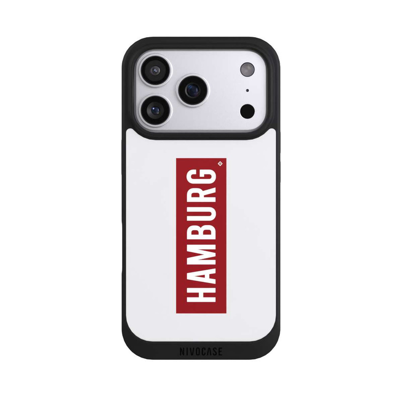 iPhone 17 Pro NIVOpure HSV Hambourg rouge et blanc