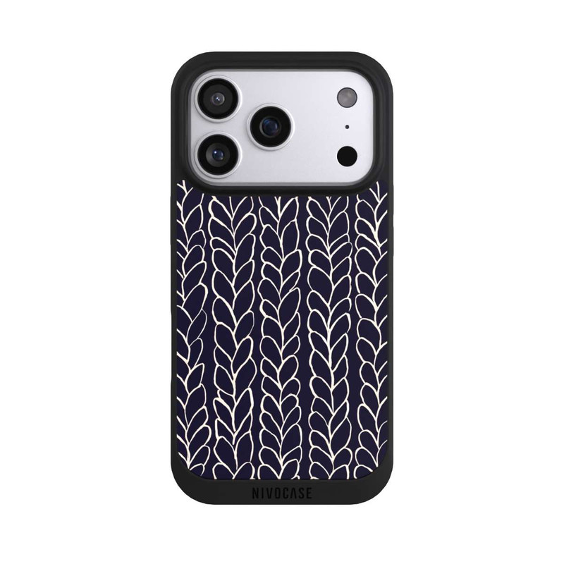 iPhone 17 Pro NIVOpure gezeichnete Wollzöpfe Marine