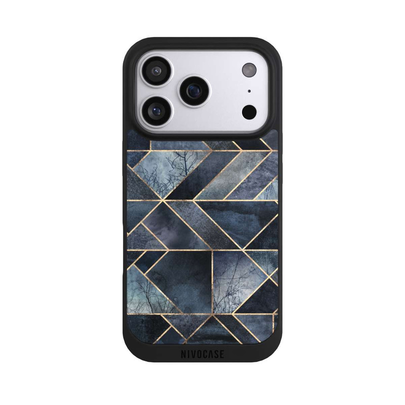 iPhone 17 Pro NIVOpure Abstraktes Natur-Dunkelblau