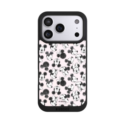 Apple iPhone 17 Pro NIVOpure Minnie &amp; Mickey aux multiples visages rose