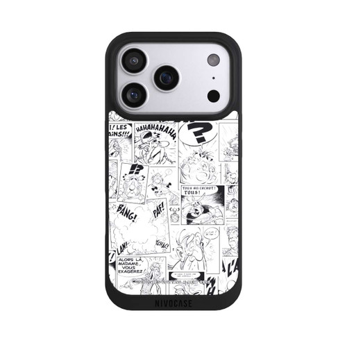 Apple iPhone 17 Pro NIVOpure Asterix Comic Schwarz und Weiß