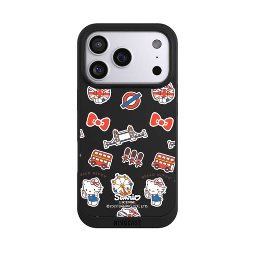 Apple iPhone 17 Pro NIVOpure Hello Kitty Londoner Abzeichen Transparent