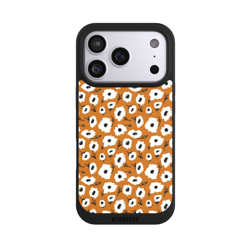 iPhone 17 Pro NIVOpure Flower pattern ocker