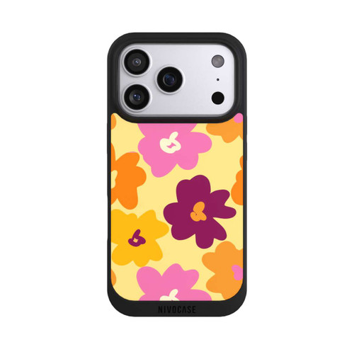 Apple iPhone 17 Pro NIVOpure Retro Blumenmuster bunt