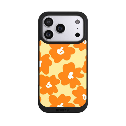 Apple iPhone 17 Pro NIVOpure Retro Blumenmuster Päivi Gelb Orange
