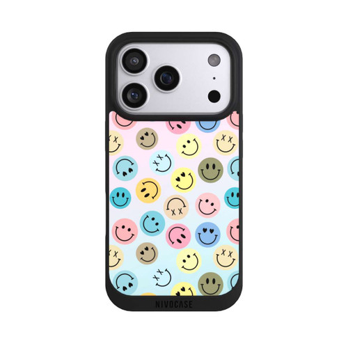 Apple iPhone 17 Pro NIVOpure Smiles Emotes Pattern Colorful