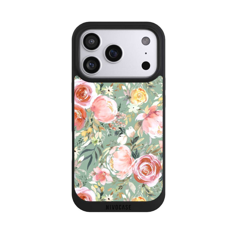 iPhone 17 Pro NIVOpure Pastellfarbener Pfingstrosenstrauß