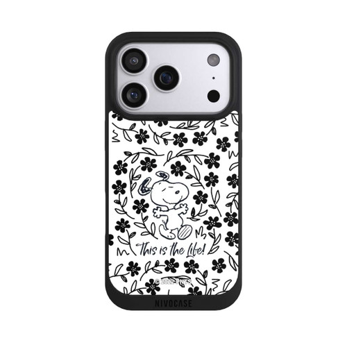 Apple iPhone 17 Pro NIVOpure Snoopy schwarz und weiß This Is The Life