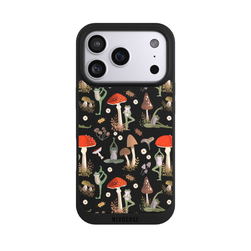 iPhone 17 Pro NIVOpure Yoga-Frösche mit Pilzen
