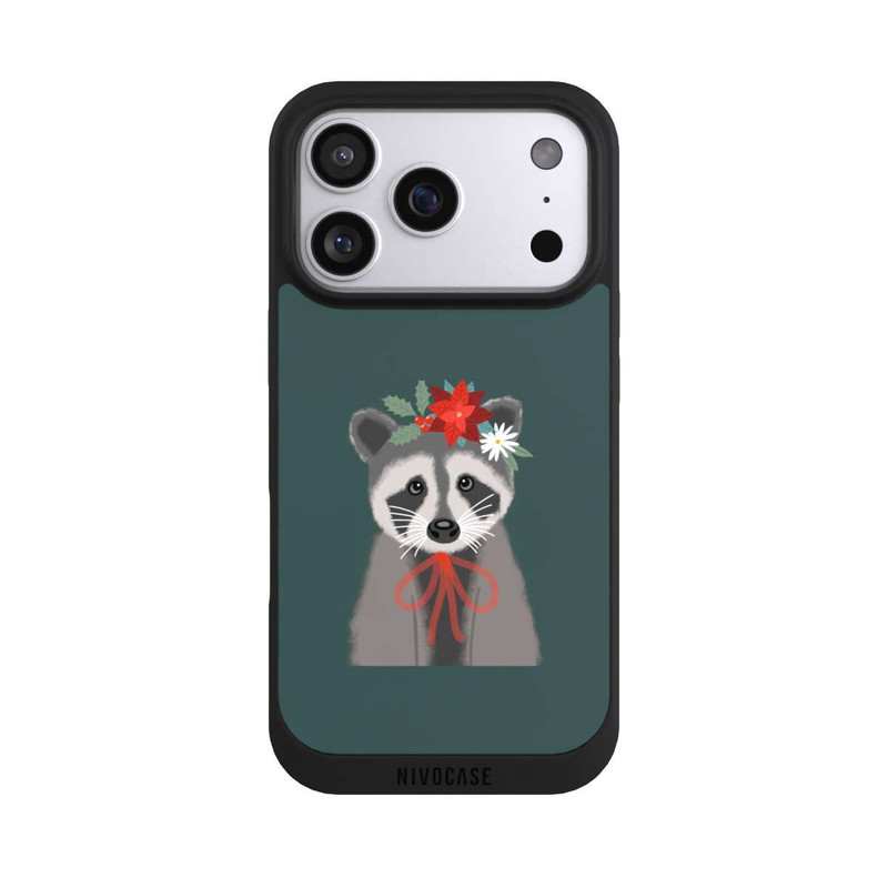 iPhone 17 Pro NIVOpure weihnachtlicher Waschbär
