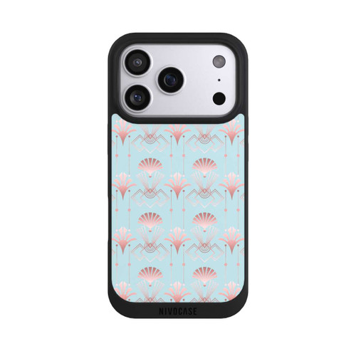 Apple iPhone 17 Pro NIVOpure Art Deco Rose Gold Elegance Blue