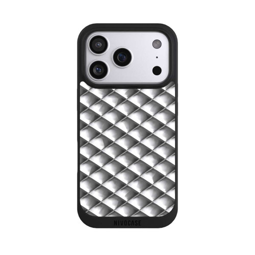 Apple iPhone 17 Pro NIVOpure Glamour Silver Squares