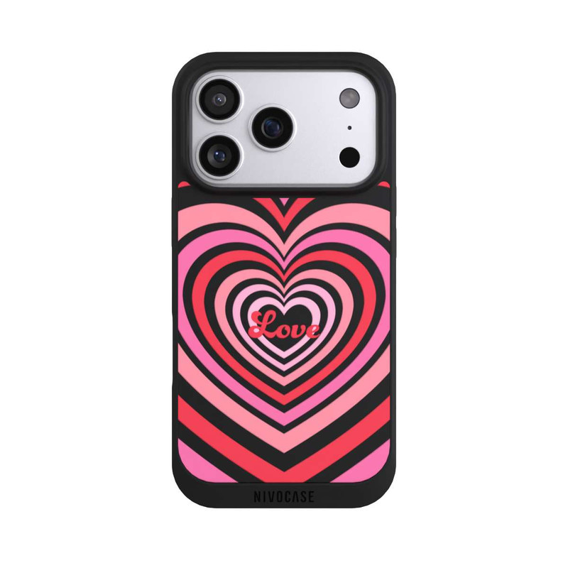 iPhone 17 Pro NIVOpure Amour, nuances rouges