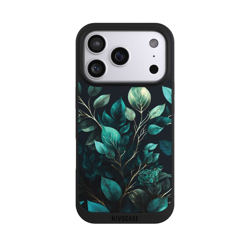 iPhone 17 Pro NIVOpure Eukalyptus dunkler Hintergrund